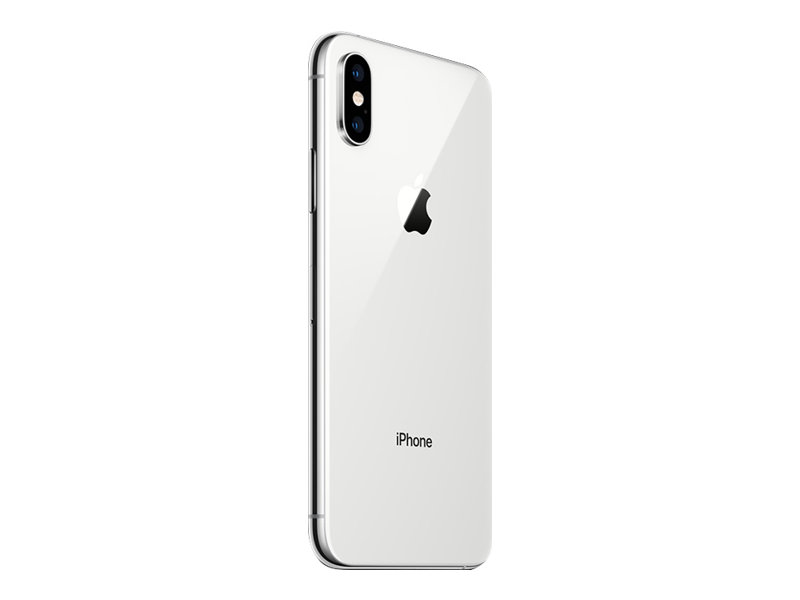 Apple iPhone XS - 4G Smartphone - Dual-SIM / Interner Speicher 256 GB - OLED-Display - 5.8" - 2436 x 1125 Pixel (120 Hz) - 2 x Rückkamera 12 MP, 12 MP - 2x front cameras 7 MP - Silber