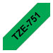 Ruban TZ laminé 24mm noir / vert