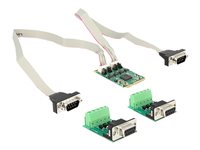 DeLock MiniPCIe I/O PCIe full size 2 x Serial RS-422 / 485 600 W Surge Seriel adapter PCI Express 2.0 Mini Card 921.6Kbps