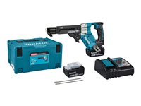 Makita DFR551RTJ Skruetrækker Med batteri 2 batterier inkluderet 1/4' unbrakosokkel