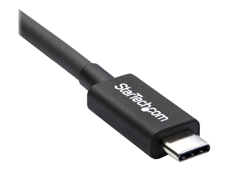 StarTech.com 2m (6.6ft) Thunderbolt 3 Cable, 20Gbps, 100W PD, 4K Video,  Thunderbolt-Certified, Compatible w/ TB4/USB 3.2/DisplayPort - câble  Thunderbolt - 24 pin USB-C pour 24 pin USB-C - 2 m (TBLT3MM2M)