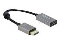 DeLOCK Video / lyd adapter DisplayPort / HDMI 20cm Sort Grå