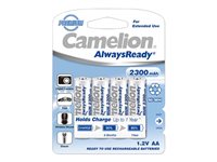 Camelion AlwaysReady AA type Batterier til generelt brug (genopladelige) 2300mAh