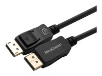 MicroConnect 20 pin DisplayPort han haspet -> 20 pin DisplayPort han haspet 2 m Sort