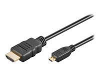 goobay HDMI han -> Mikro HDMI han 1 m Sort