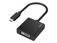 Hama Adapter 24 pin USB-C han -> DVI hun Sort
