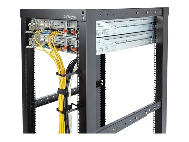 StarTech.com 1U Vertical 2.2 x 3.9in Server Rack Cable Management D-Ring Hook w/ Flexible Opening - Network Rack-Mount Cord Organizer Ring (CMHOOK1U) - kroužek pro uspořádání kabelů - 1U – foto 19