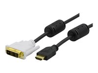 DELTACO Videokabel HDMI / DVI 1m Sort