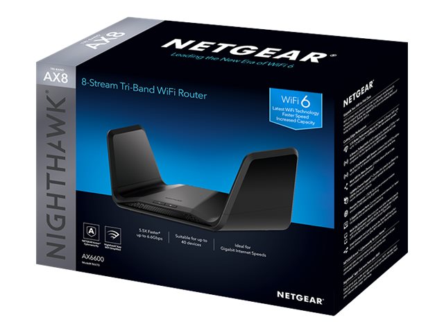 Netgear Nighthawk AX6600 Tri-band Wireless Router - RAX70-100CNS