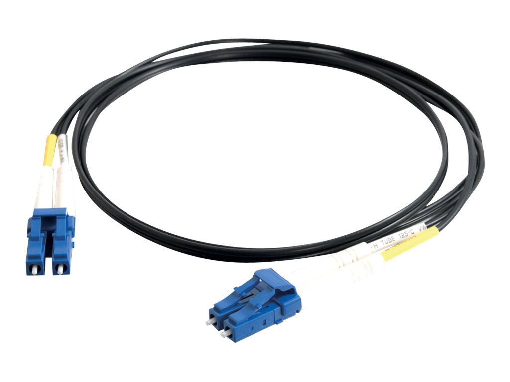 C2G 3m LC-LC 9/125 Duplex Single Mode OS2 Fiber Cable - Black - 10ft - patch cable - 3 m - black