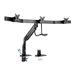Eaton Tripp Lite Series Precision-Placement Triple-Display Desk Clamp with Antimicrobial Tape for 17 to 32 Displays, USB Ports