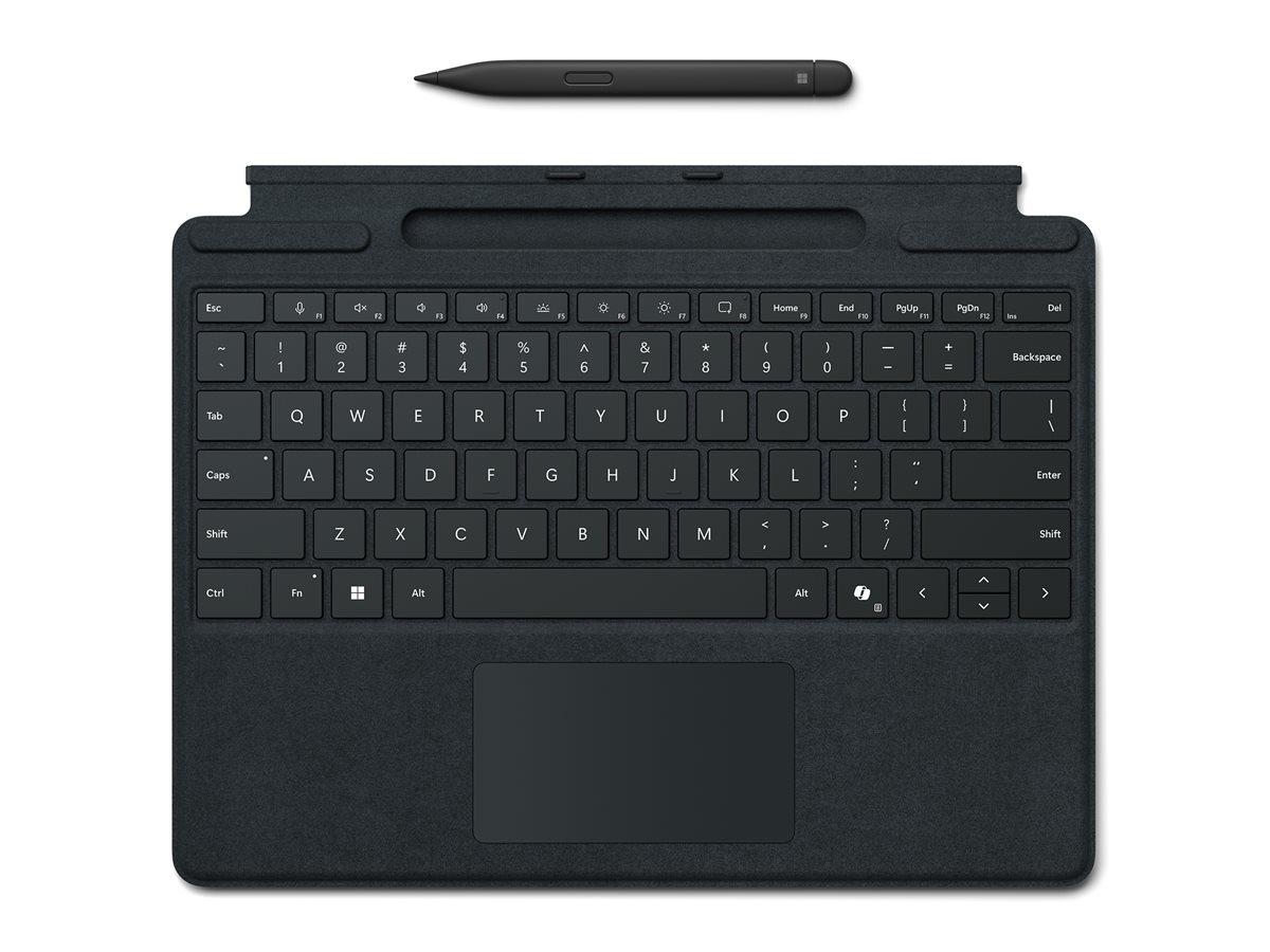 Microsoft Surface Pro Keyboard for Business keyboard with pen storage with touchpad Product shot Front 79800