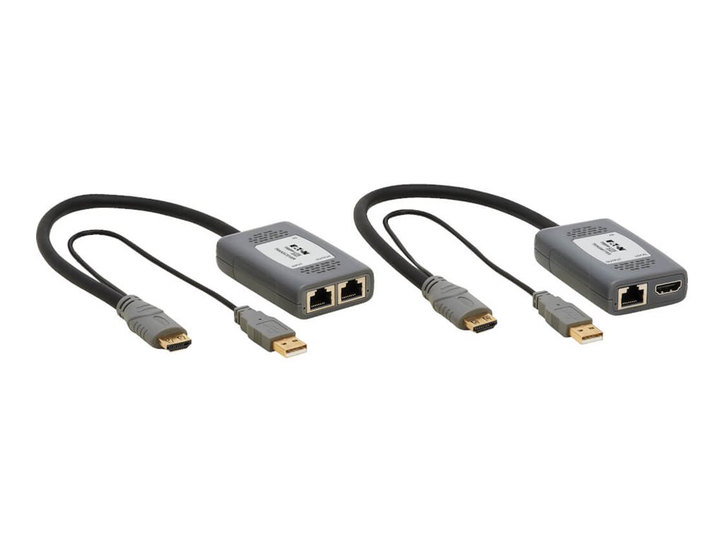 Eaton Tripp Lite Series 1-Port HDMI over Cat6 Extender Kit, Pigtail Transmitter/Receiver, 4K 60 Hz, HDR, 4:4:4, 230 ft. (70.1 m), TAA