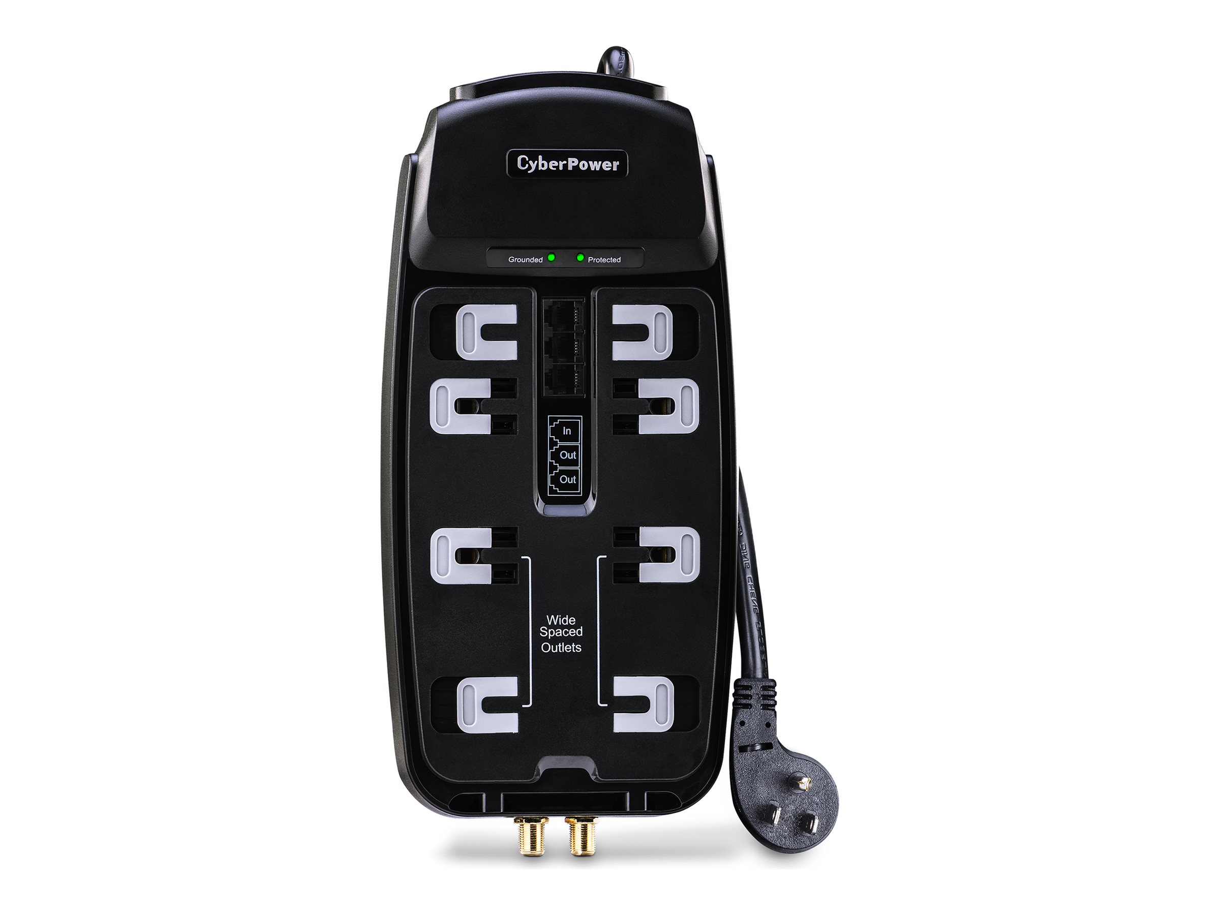 CSHT808TC SURGE PROTECTOR 8OUTRIGHT ANGLE NEMA $300K 8FT CORD