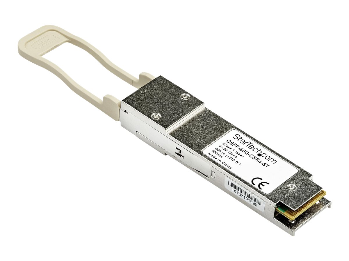 StarTech.com Cisco QSFP-40G-CSR4 Compatible QSFP+ Module, 40GBASE-SR4, 40GbE Multimode Fiber MMF Optic Transceiver, 40GE Gigabit Ethernet QSFP+ MPO 300m, 850nm DDM, Cisco Firepower ASR9000