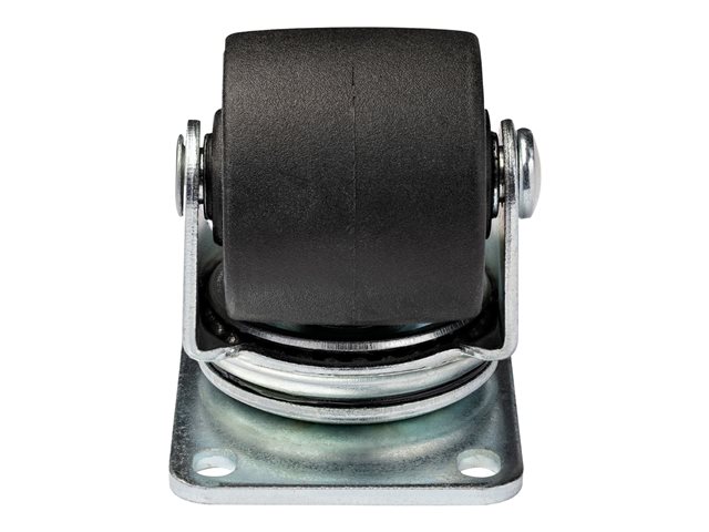 Startech Heavy Duty Casters for Server Racks/Cabinets, Set of 4 Universal M6 2-inch Swivel Caster Kit, 45x75mm Pattern, Replacement Caster Wheels for 