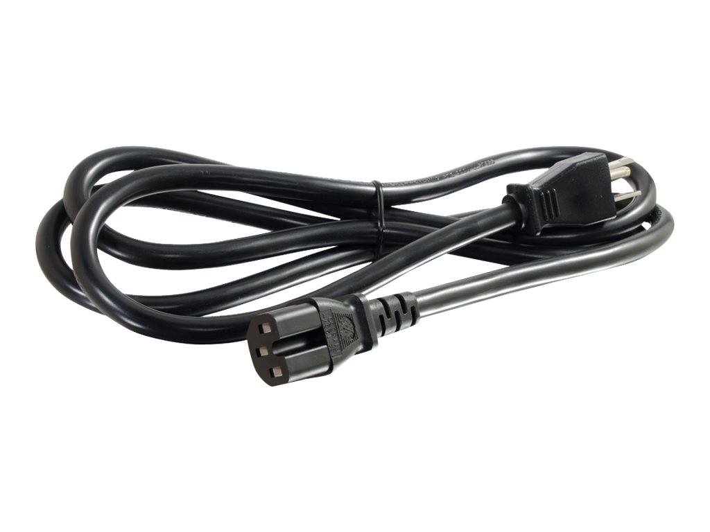 C2G 6ft 14AWG 125 Volt Power Cord (NEMA 5-15P to IEC C15)