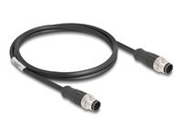 DeLOCK CAT 5e S/FTP 1m Netværkskabel Sort