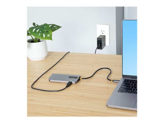 USB-C Multiport Adapter, 4K 60Hz HDMI, HDR - 2-Port 5Gbps USB 3.0 Hub, 100W  Power Delivery Pass-Through, GbE, USB Type C Mini Docking Station