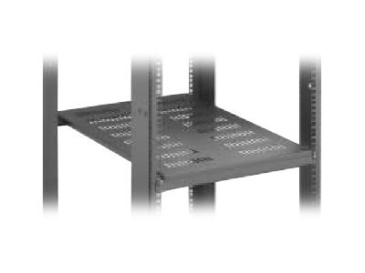 VENTED SHELF DUAL RACK 32 FIXED D BK