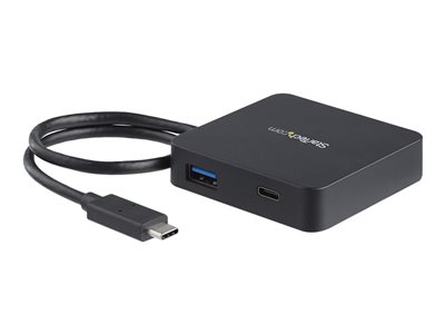 StarTech.com 3 Port USB C Hub with Ethernet - USB-C to 3X USB-A w/Power  Adapter & Gigabit Ethernet - Thunderbolt 3 Compatible - USB C Network  Adapter