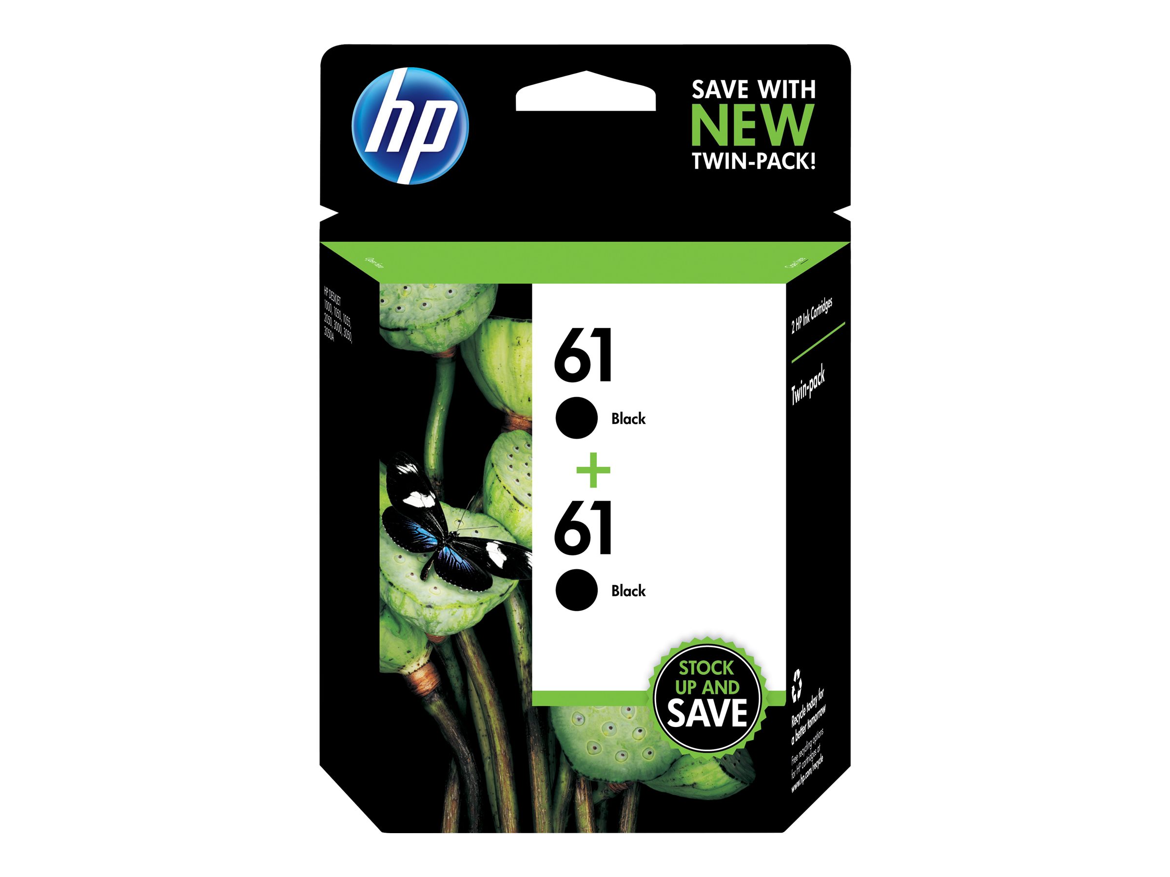 HP 61 - 2-pack - 3 ml