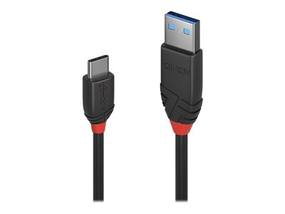 LINDY 1,5m USB 3.1 C/A Kabel 3A Black - Nr. 36917
