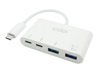 CODi - Concentrateur (hub) - 2 x SuperSpeed USB 3.0 + 2 x USB-C - de bureau