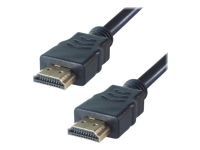 Group Gear - HDMI cable with Ethernet - HDMI male to HDMI male - 5 m - shielded - black