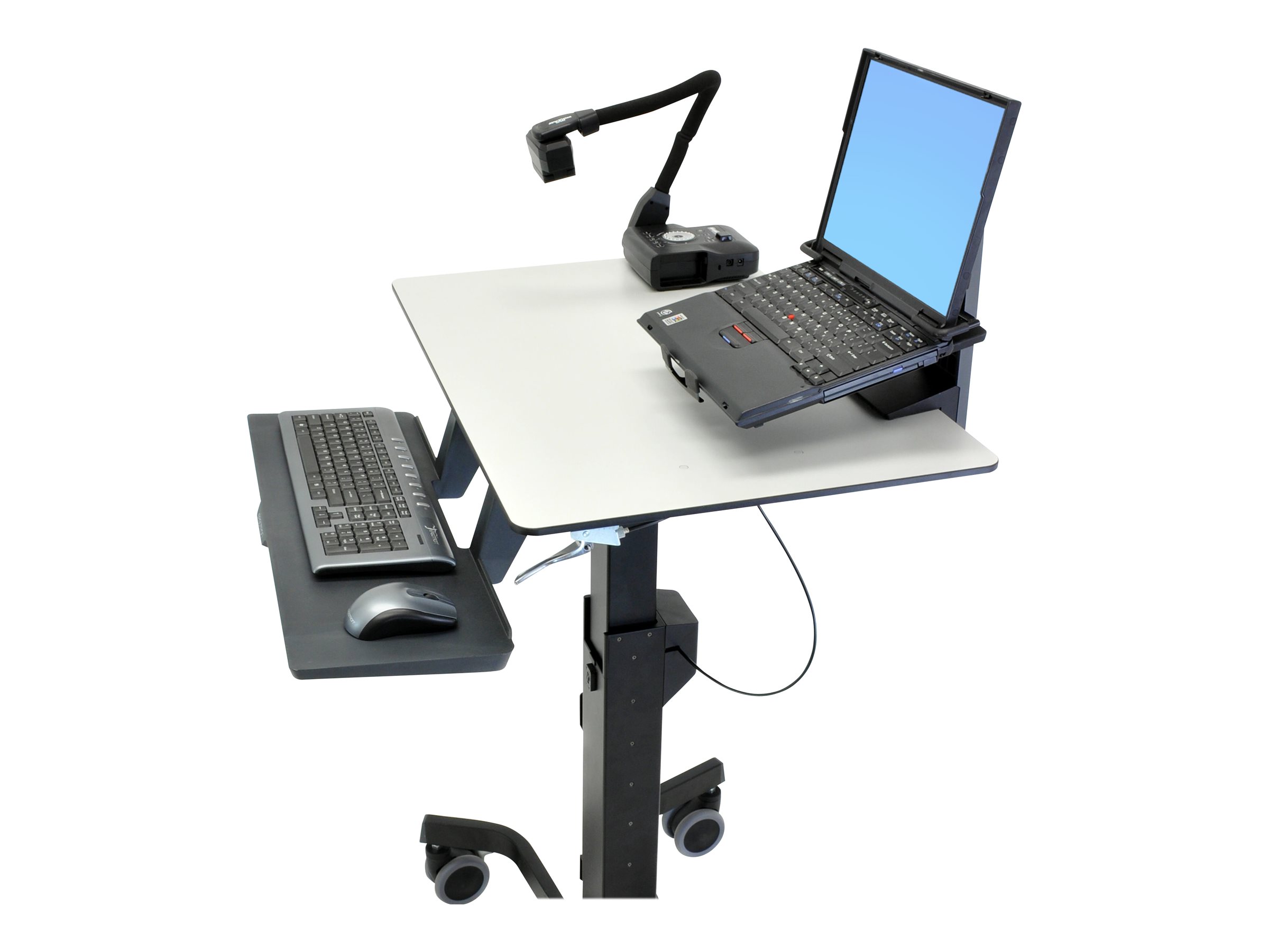 Ergotron TeachWell MDW Laptop Kit mounting component for notebook graphite Product shot Close-up 75800