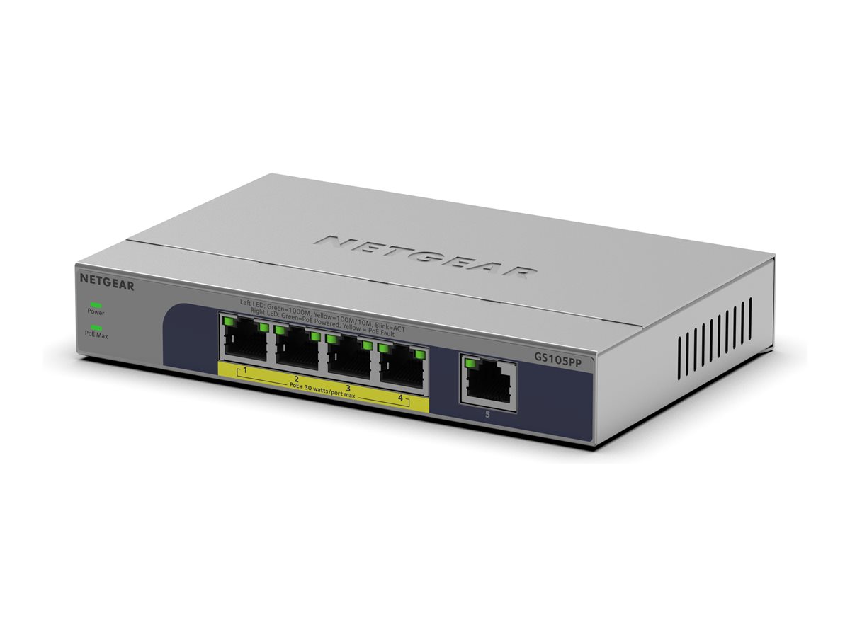 GS105PP 5PT GB UNMANAGED SWITCH POE
