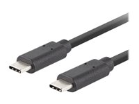 Lanberg USB 3.1 USB Type-C kabel 1.8m Sort