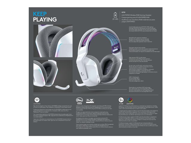 LOGI G733 Wireless LightSpeed RGB