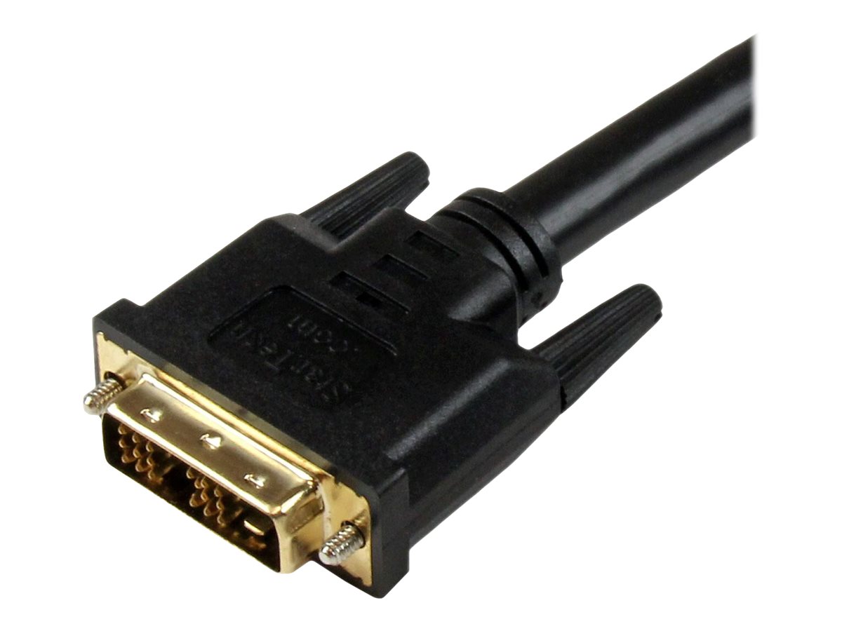  StarTech.com 8in HDMI to DVI-D Video Cable Adapter - HDMI  Female to DVI Male - HDMI to DVI Dongle Adapter Cable (HDDVIFM8IN),Black :  Electronics