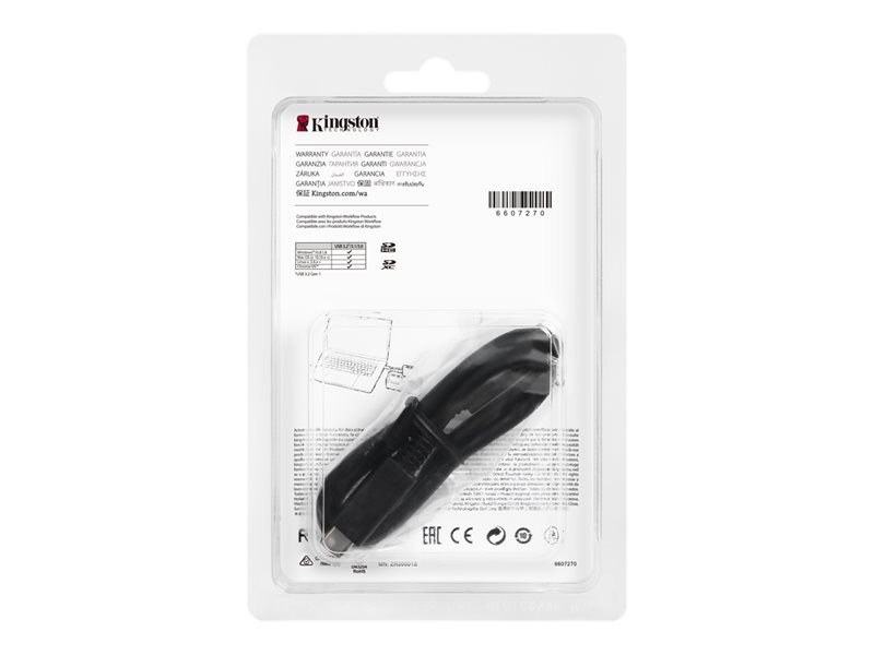 Kingston Workflow - lecteur de carte - USB-C 3.2 Gen 1