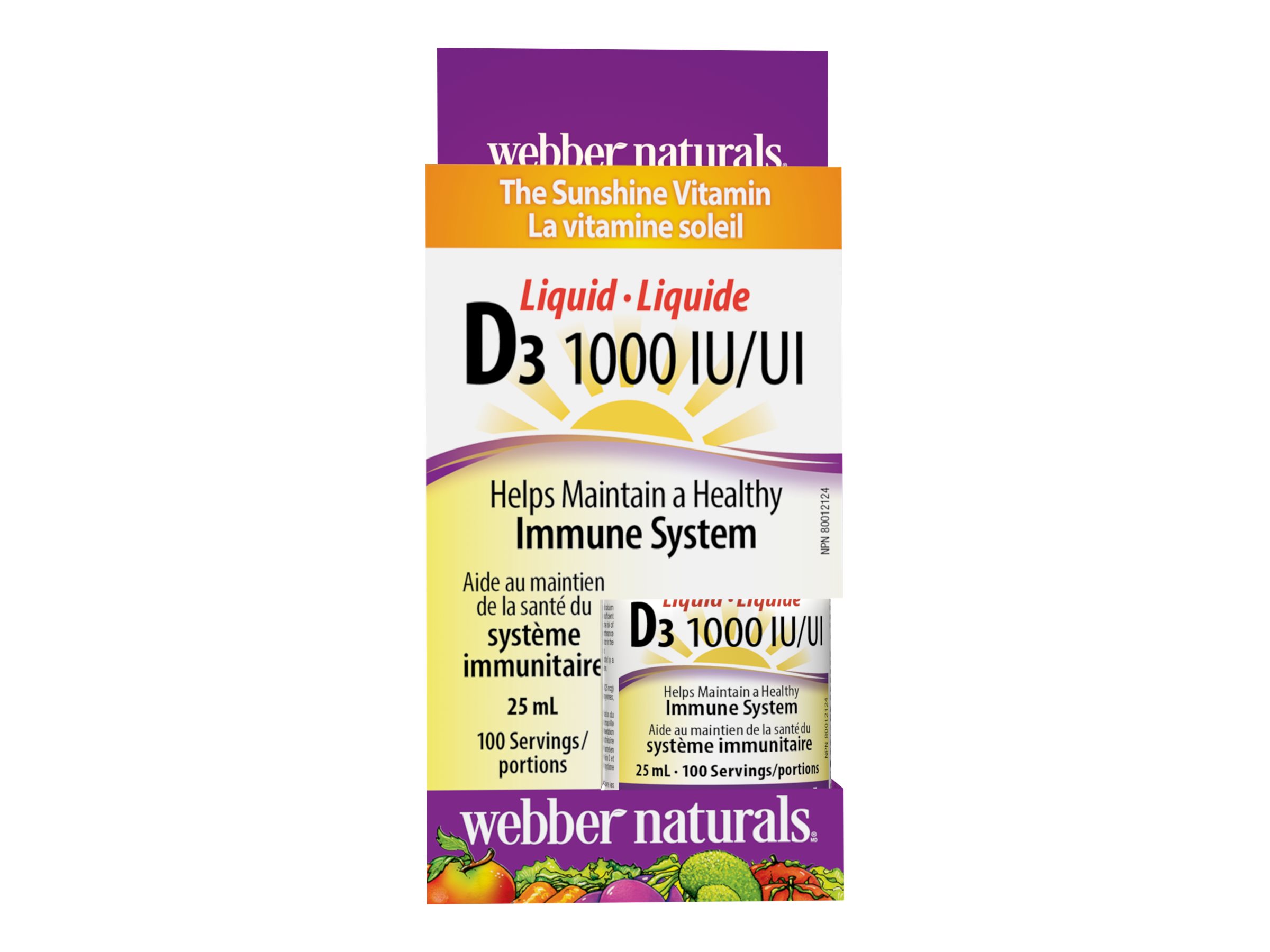 ber Naturals Vitamin D3 Liquid 1000IU 25ml