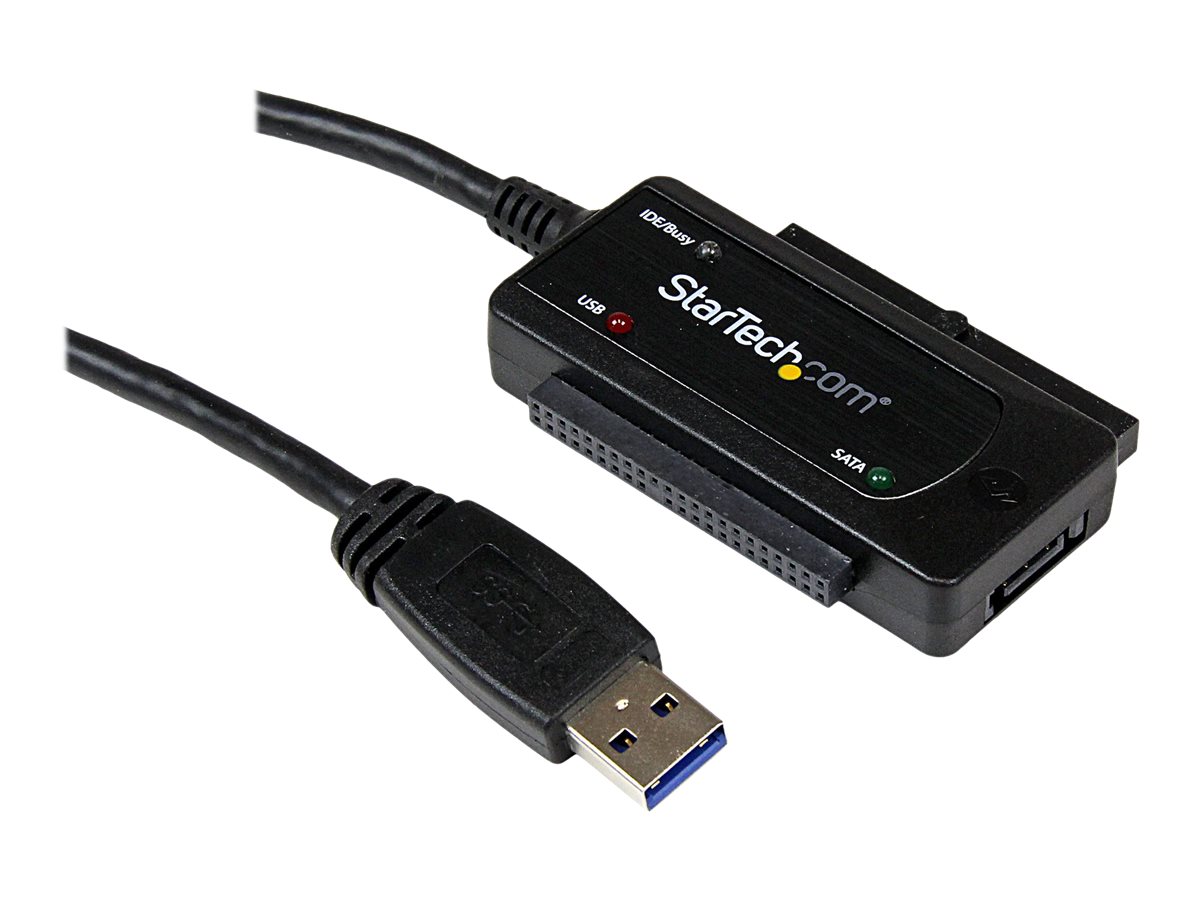 Product  StarTech.com USB to SATA Adapter Cable - 2.5in and 3.5in Drives -  USB 3.1 - 10Gbps - External Hard Drive Cable - Hard Drive Adapter Cable  (USB312SAT3) - storage controller - SATA 6Gb/s - USB 3.1 (Gen 2)