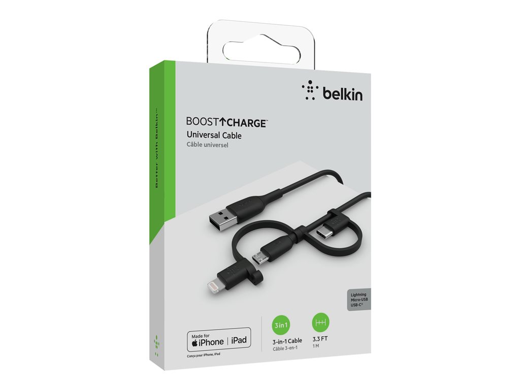 BELKIN Cable USB-A vers USB-C Lightning