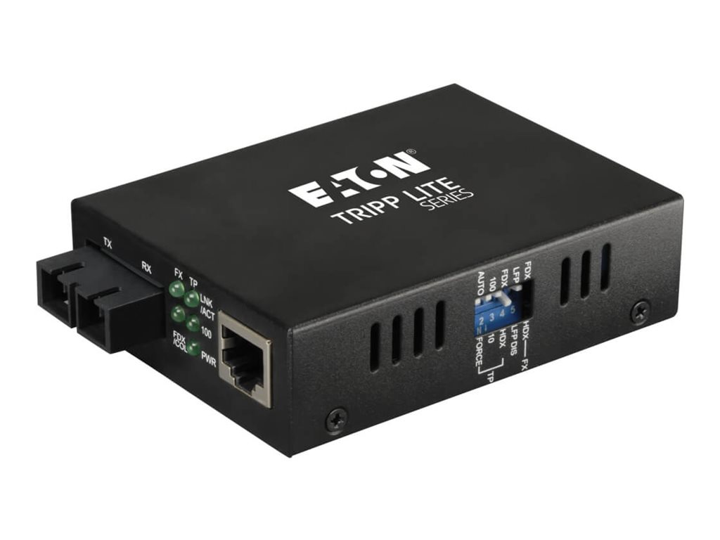 Tripp Lite Fiber Optic 10/100BaseT to 100BaseFX-SC Multimode Media Converter 2km 1310nm
