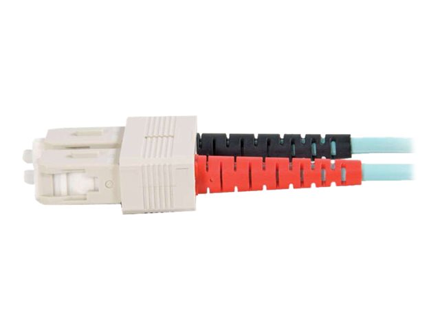 C2G SC-SC 10Gb 50/125 OM3 Duplex Multimode PVC Fiber Optic Cable (LSZH) - síťový kabel - 2 m - 2 m - vodě - barva – foto 4