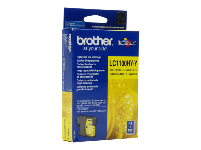 Image of Brother LC1100Y - yellow - original - ink cartridge
