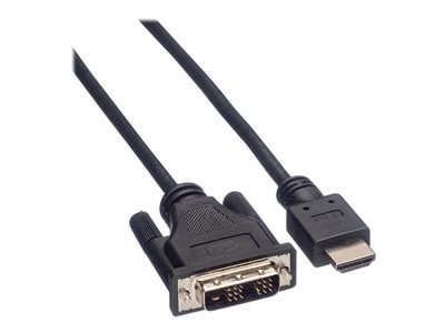 ROLINE Kabel DVI 18+1 ST - HDMI ST 3m