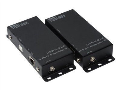 USB 2.0 LR 4-PORT EXTENDER BL