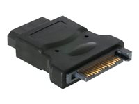 DELTACO 4-PIN intern strøm (female) - 15 pin Serial ATA strøm (female) Strømforsyningsadapter