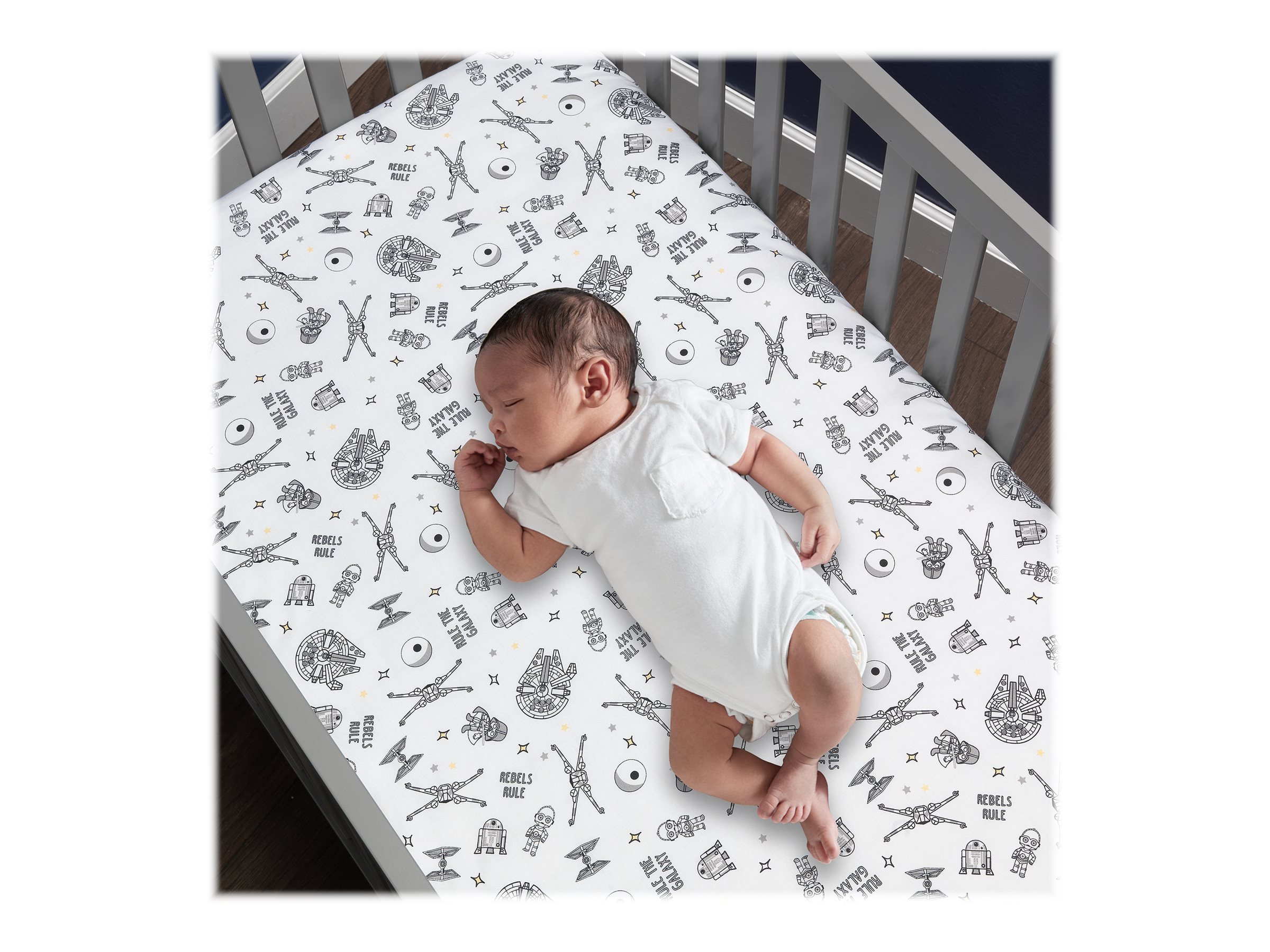 Lambs & Ivy Star Wars Signature Fitted Crib/Toddler Sheet - Rebels Rule