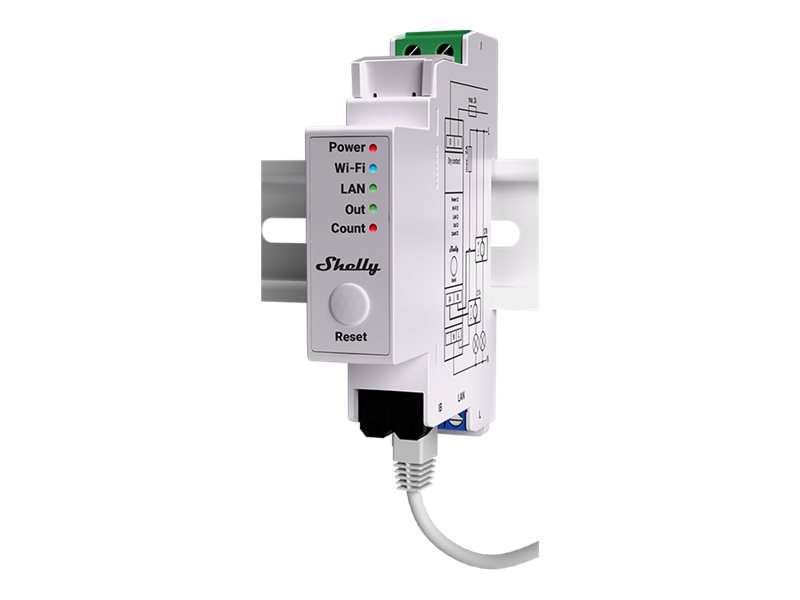 SHELLY Pro EM-50 LAN WLAN DIN Rail 1-Phase Energy Meter