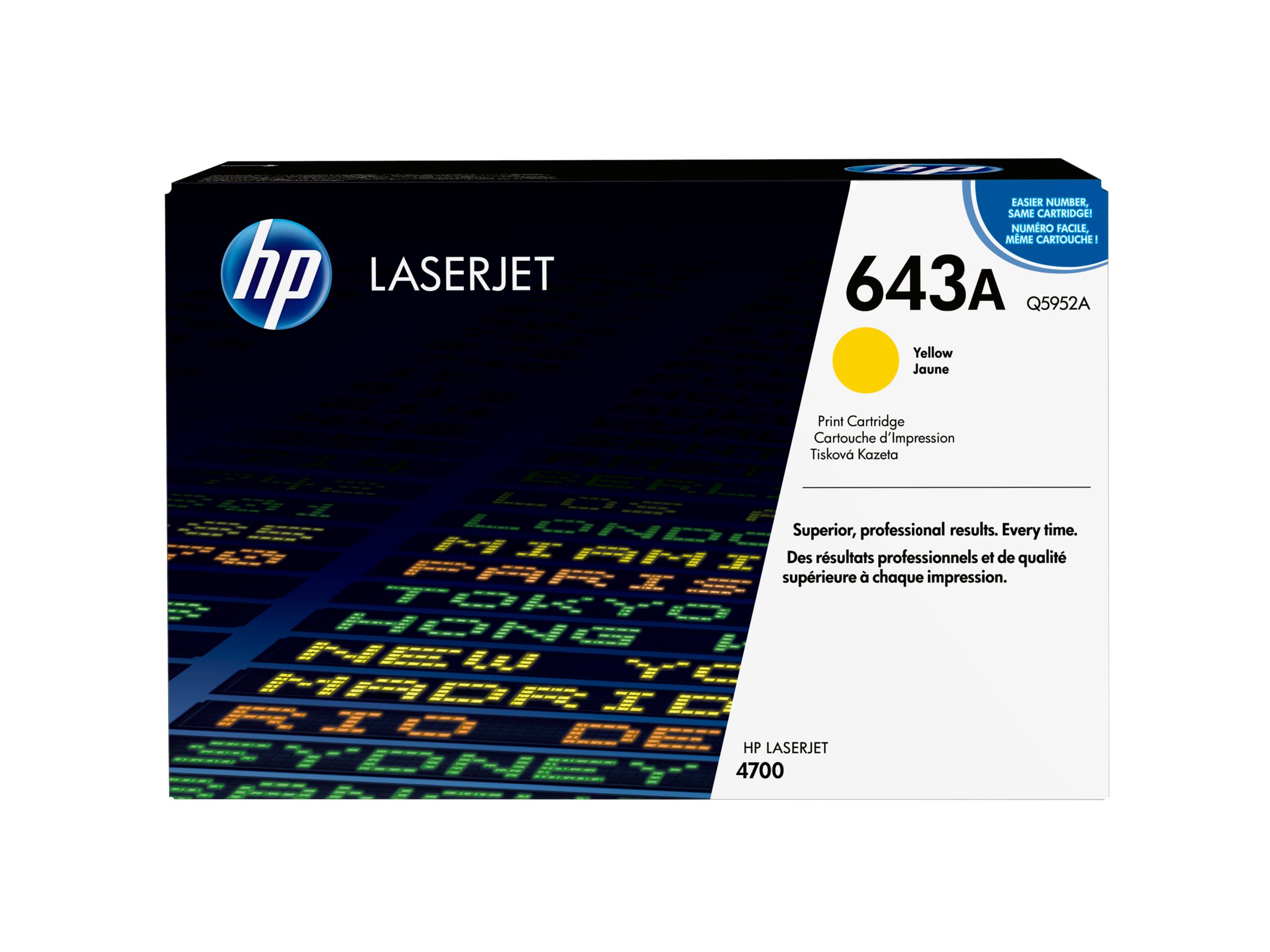 HP MV CARTOUCHE LASER JAUNE CLJ