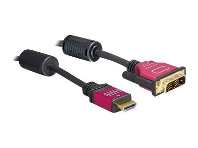 DELOCK Kabel HDMI A/DVI 18+1 St/St 3,0m
