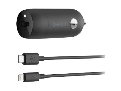 Belkin chargeur voiture 20 W avec port USB-C + câble Lightning vers USB-C