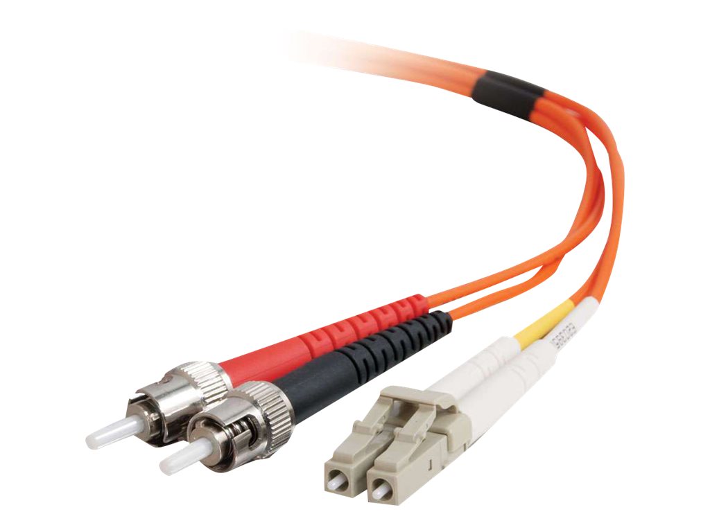 C2G LC-ST 50/125 OM2 Duplex Multimode PVC Fiber Optic Cable (LSZH) - síťový kabel - 10 m - 10 m - oranžová